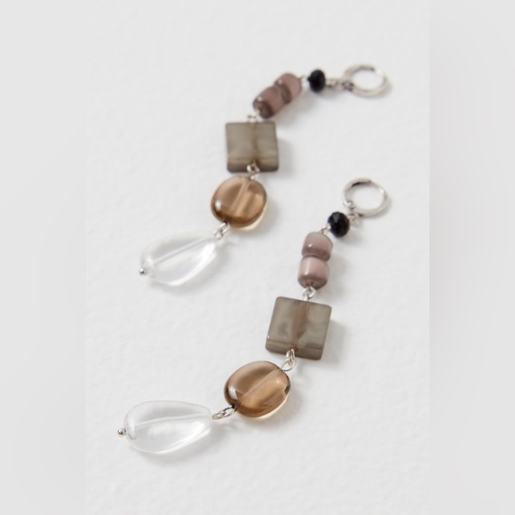 New Free People Aquamarine Dangle Drop Earrings - Picture 3 of 6